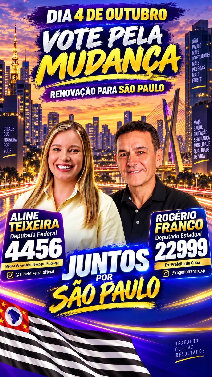 Material visual da campanha